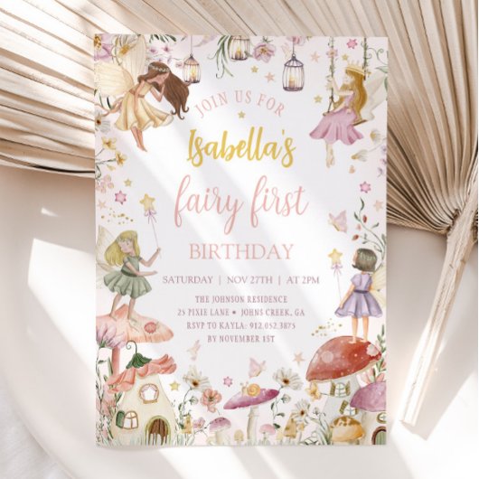 SPROOKJE EERSTE VERJAARDAG Fairy Garden Verjaardag Kaart