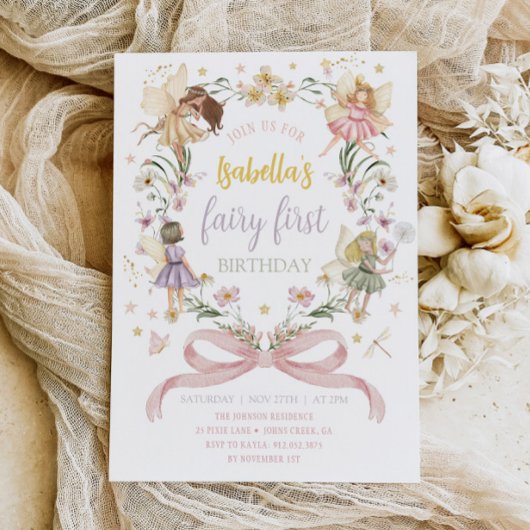 SPROOKJE EERSTE VERJAARDAG Fairy Garden Verjaardag Kaart