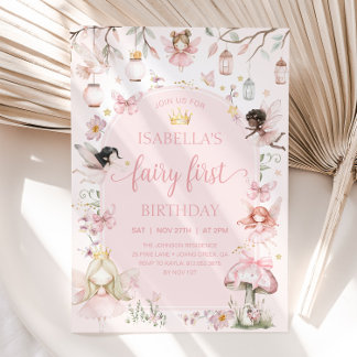 SPROOKJE EERSTE VERJAARDAG Fairy Garden Verjaardag Kaart