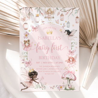 SPROOKJE EERSTE VERJAARDAG Fairy Garden Verjaardag Kaart