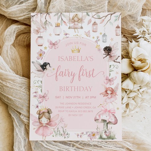 SPROOKJE EERSTE VERJAARDAG Fairy Garden Verjaardag Kaart