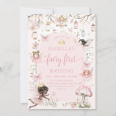 SPROOKJE EERSTE VERJAARDAG Fairy Garden Verjaardag Kaart (Voorkant)