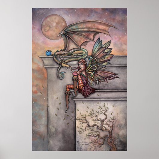 Sprookje en Draak Kunst Poster van Molly Harrison (Voorkant)