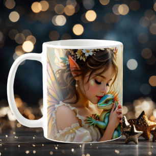 Sprookje en Draak Mystieke Gepersonaliseerde Koffiemok