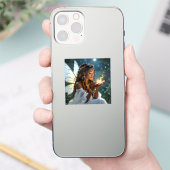 Sprookje en Goudstof Sticker (Telefoon)