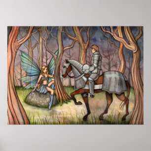 Sprookje en Ridder Poster door Molly Harrison