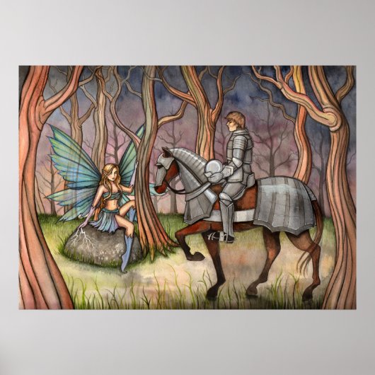 Sprookje en Ridder Poster door Molly Harrison (Voorkant)