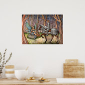 Sprookje en Ridder Poster door Molly Harrison (Keuken)