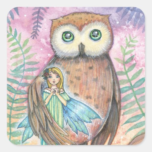 Sprookje en Uil Stickers - Schattig (Voorkant)