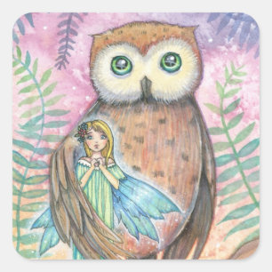 Sprookje en Uil Stickers - Schattig