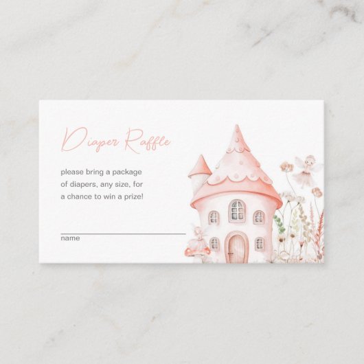 Sprookje en Wildbloemen Luier Raffle Informatiekaartje (Voorkant)