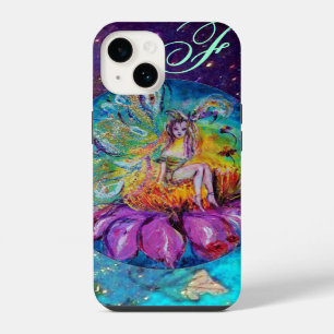 SPROOKJE IN DE NACHT   Blauwe Turquoise Monogram iPhone 14 Hoesje