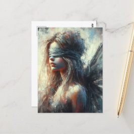 Sprookje in een blinddoek briefkaart