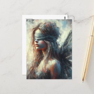 Sprookje in een blinddoek briefkaart