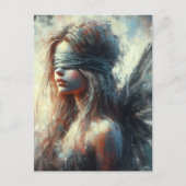 Sprookje in een blinddoek briefkaart (Voorkant)