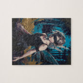 Sprookje in een blinddoek in het bos legpuzzel (Horizontaal)