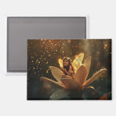 Sprookje in een bloem, voorjaarsregen magneet (Voorkant / Achterkant)