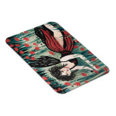 Sprookje in een bloemenweide waterverf magneet (Rechterzijde)