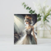 Sprookje in een Mode Show Waterverf Briefkaart (Staand voorkant)