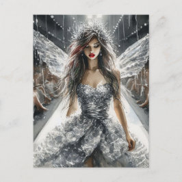 Sprookje in een Mode Show Waterverf Briefkaart