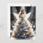 Sprookje in een Mode Shows jurk gemaakt van Chip B Briefkaart (Voorkant / Achterkant)