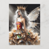 Sprookje in een Mode Shows jurk gemaakt van Chip B Briefkaart (Voorkant)