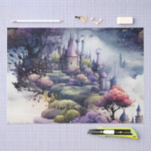 Sprookje in Fairyland Donkerblauw Paarse en Groen Tissuepapier (Craft)