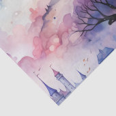 Sprookje in Fairyland Donkerblauw Paarse en Roze Tissuepapier (Detail)