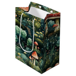 Sprookje in Fairyland Mushroom House Groen Sinaasa Medium Cadeauzakje