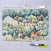 Sprookje in Fairyland Village Groen en Sinaasappel Tissuepapier (Craft)