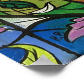 Sprookje in Glas in lood poster (Hoek)