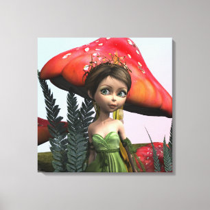 Sprookje in het bos canvas afdruk