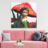 Sprookje in het bos canvas afdruk (Insitu (Woonkamer))