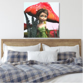 Sprookje in het bos canvas afdruk (Insitu (Slaapkamer))