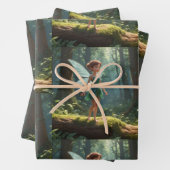 Sprookje in het bos inpakpapier vel (In situ)