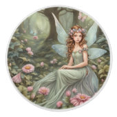 Sprookje in het bos keramische knop (Voorkant)