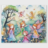 Sprookje in het sprookjesland inpakpapier (Vlak)