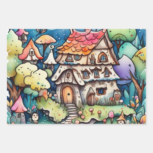 Sprookje in het sprookjesland inpakpapier (Voorkant 3)