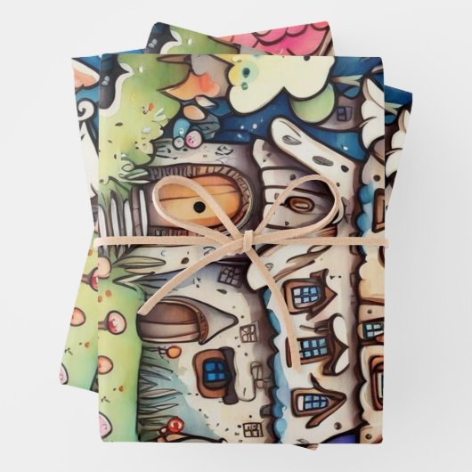 Sprookje in het sprookjesland inpakpapier (In situ)