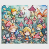 Sprookje in het sprookjesland inpakpapier (Vlak)