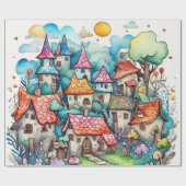 Sprookje in het sprookjesland inpakpapier (Vlak)