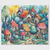 Sprookje in het sprookjesland inpakpapier (Vlak)