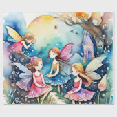 Sprookje in het sprookjesland inpakpapier (Vlak)