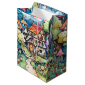 Sprookje in het sprookjesland inpakpapier medium cadeauzakje (Voorkant Gekanteld)