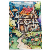 Sprookje in het sprookjesland inpakpapier medium cadeauzakje (Achterkant)