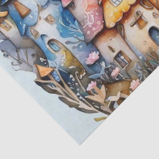 Sprookje in het sprookjesland inpakpapier tissuepapier (Detail)