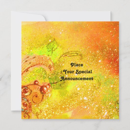 SPROOKJE IN ROOD geel groen Aankondiging (Achterkant)