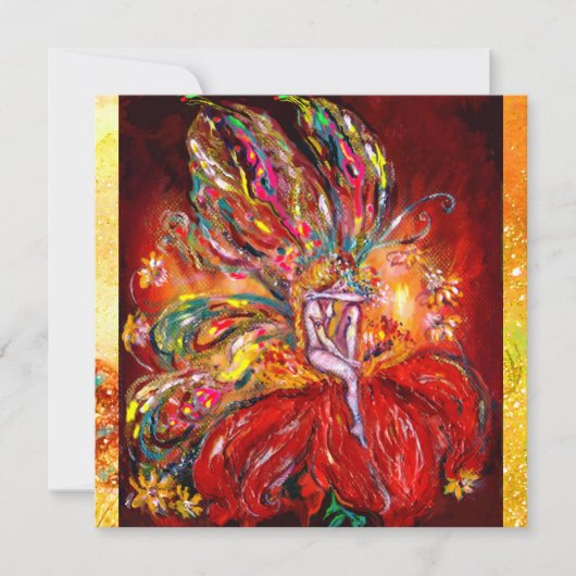 SPROOKJE IN ROOD ,ijzermetaal ,geel  groen Aankondiging (Voorkant)