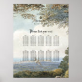  Sprookje Kasteel Bos Zitkaart Poster (Voorkant)