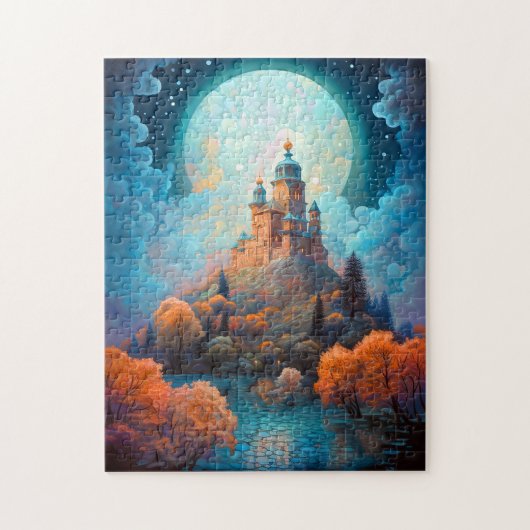 Sprookje Kasteel Fantasie Kunst Legpuzzel (Verticaal)
